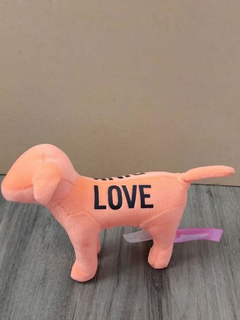 Vs Pink Plush Orange Dog